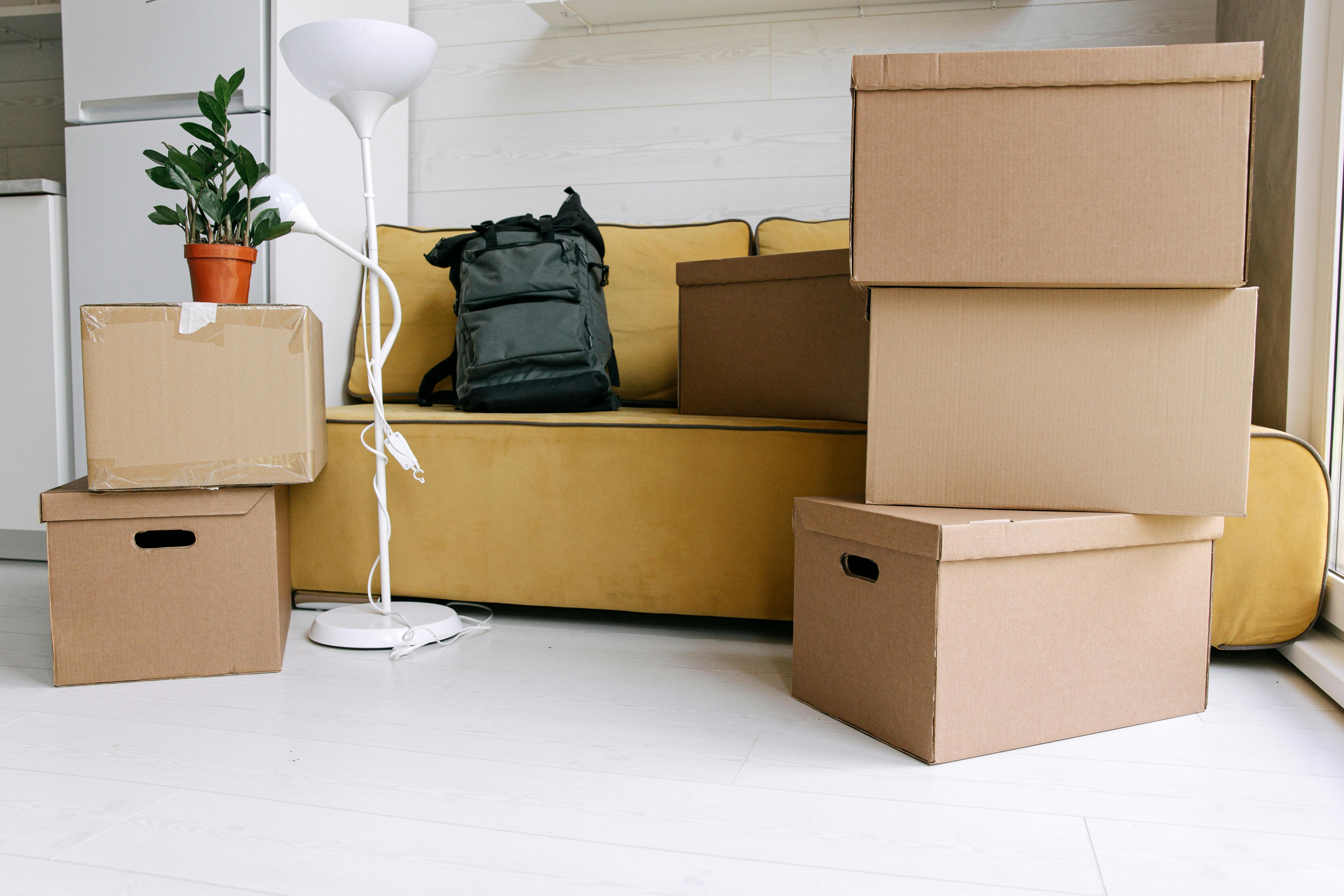 Moving boxes and organized transition